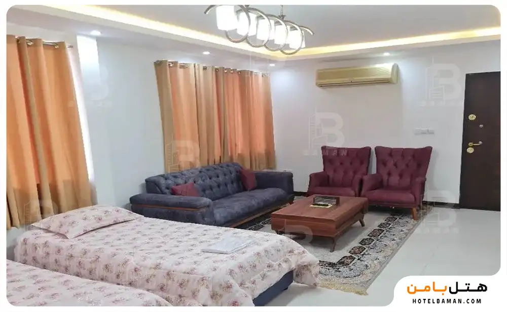 اتاق سه تخته(اقامت با صبحانه)